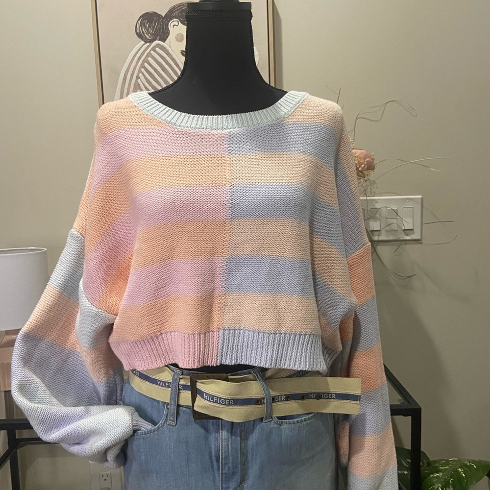 Le Lis Multicolor Striped Sweater